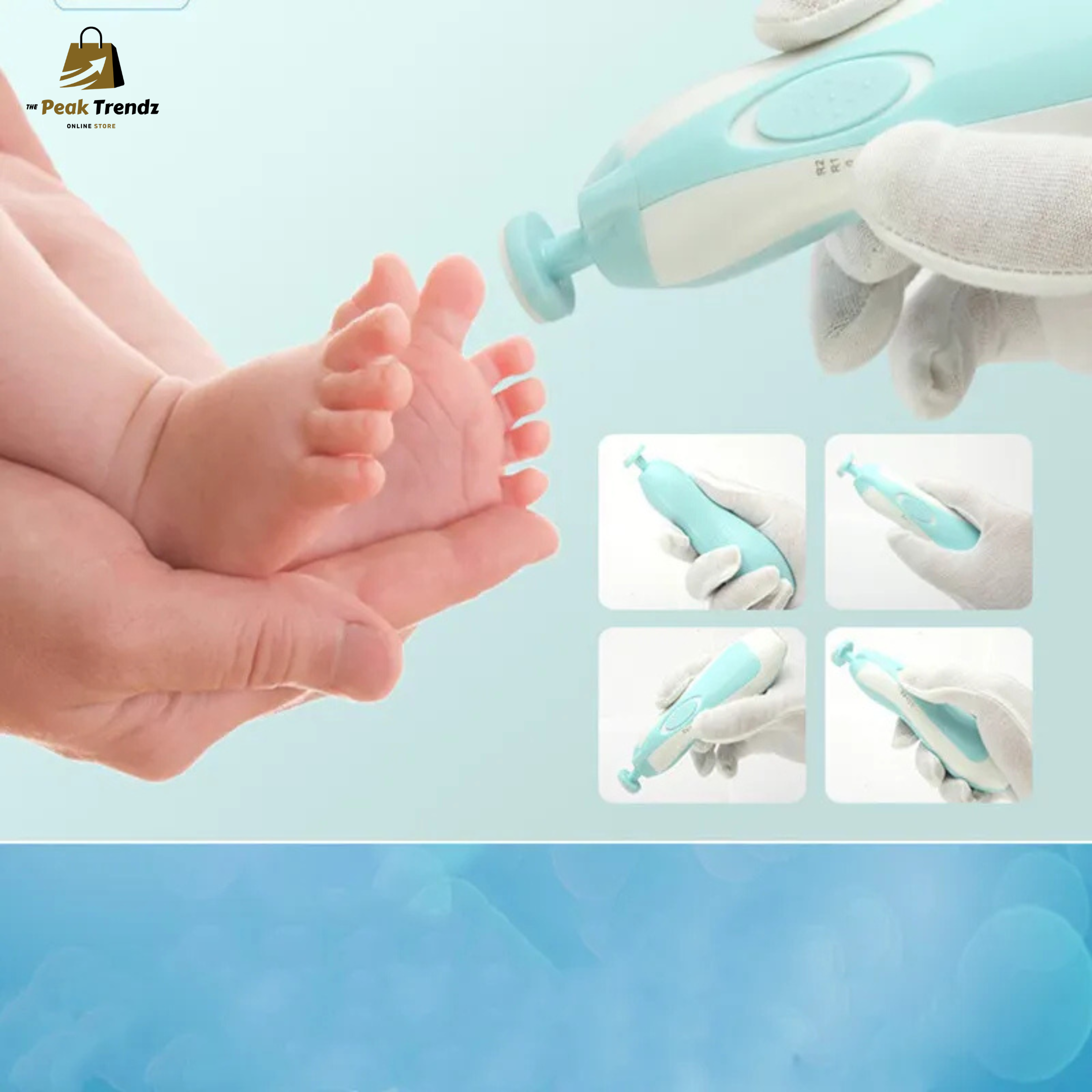 Baby Nail Trimmer Safe Electric Nail Cutter for Newborns & Kids
